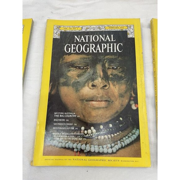 Nat Geo Mags Jan–Jul 1985 Vtg Slipcvr Set Collect Geo Travel Decor Ed. - Picture 9 of 16